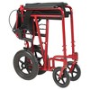 Drive Medical Lightweight Expedition Transport Wheelchair with Hand Brakes - Red - 3 of 3