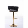 PAGED Modern Height-Adjustable Swivel Bar Stools Set of 2, Counter Stools with Backs for Pub, Dining Room - 2 of 4