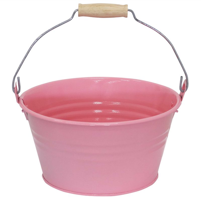 Sunnydaze Indoor Organizational and Decorative Party Galvanized Steel Bucket with Handle - 10pk, 5 of 10