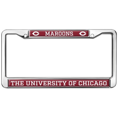 University of Chicago Mascot Full Size Standard License Plate Metal Frame