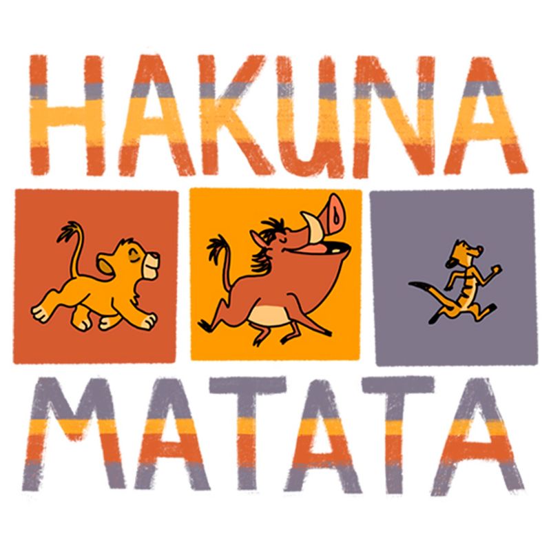 Boy's Lion King Hakuna Matata Boxes T-Shirt, 2 of 5