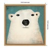 Amanti Art Polar Bear by Ryan Fowler Canvas Wall Art Print Framed 16-in. x 16-in. - 4 of 4