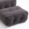 NicBex Velvet Bean Bag Chair,Lazy Sofa Chair with Memory Foam and Ottoman for Living Room,Dining Room,Bedroom,Hallway - 4 of 4