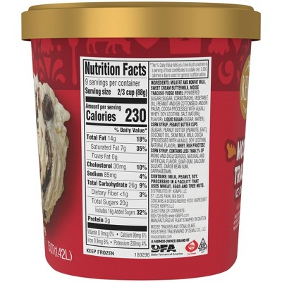 Kemps Moose Tracks Premium Ice Cream - 48oz