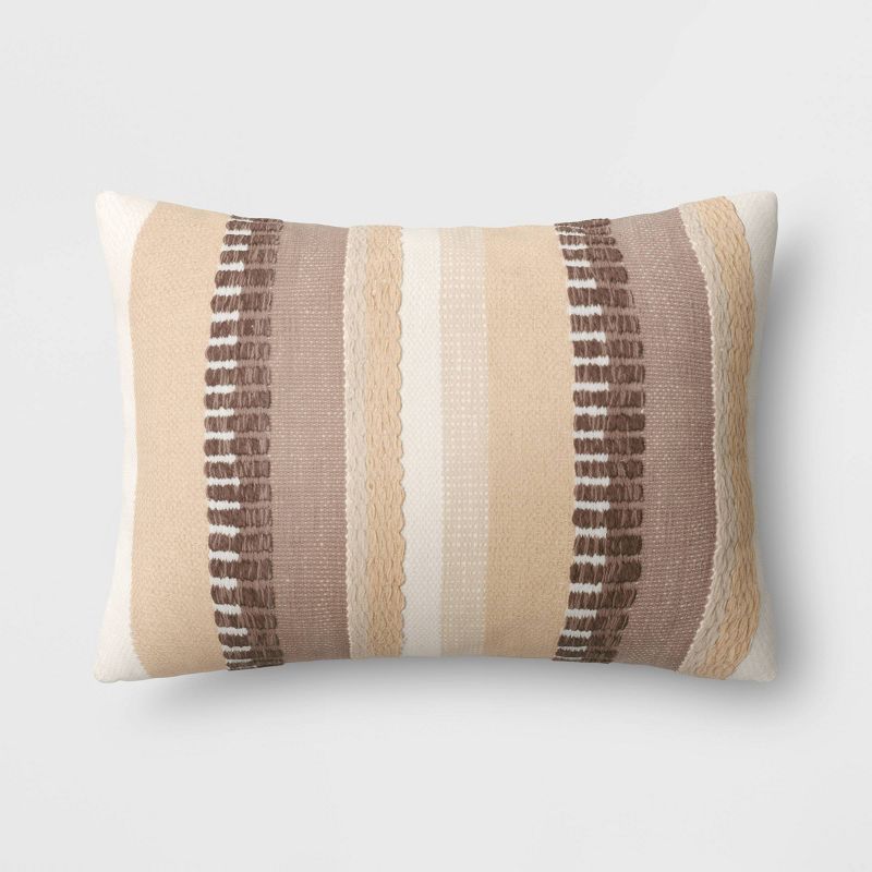 Ombre Striped Lumbar Throw Pillow - Threshold™, 1 of 12