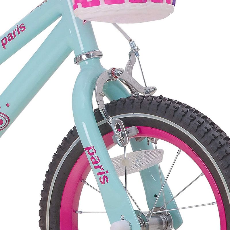 JOYSTAR Paris Kids Bike, Girls Bicycle for Ages 2-4, 32 to 41 Inches Tall, with Training Wheels and Coaster Brakes, 4 of 7