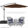Best Choice Products 10ft Offset Hanging Outdoor Market Patio Umbrella w/ Easy Tilt Adjustment - 2 of 4