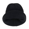 CTM Women's Solid Braided Knit Winter Beanie Hat - 2 of 4