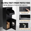 Acekool Anti-Theft Parcel Drop Box, Steel Mailbox with Combination Lock, Weatherproof Package Storage for Porch or Curbside - 2 of 4