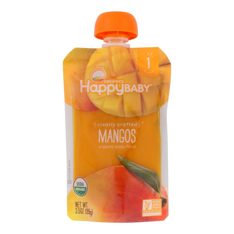 Happy Family Organics Happy Baby Clearly Crafted Mangos Organic Baby Food - Case of 16/3.5 oz, 2 of 6
