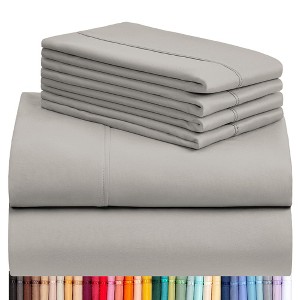 LuxClub 4-5 PC Silky Soft Cooling Deep Pocket Performance Sheet Set - 1 of 4