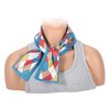 Unique Bargains Women's Geometric Satin Headband Orange Red 1 Pc - 3 of 4