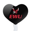 Eastern Washington University Secondary Heart Love Cupcake Picks Toppers Decoration Set of 6 - 2 of 4