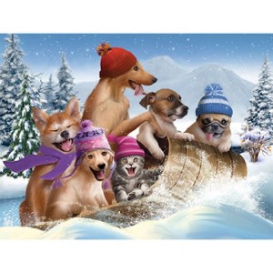 Sunsout Winter Fun 300 pc   Jigsaw Puzzle 28695 - 1 of 4