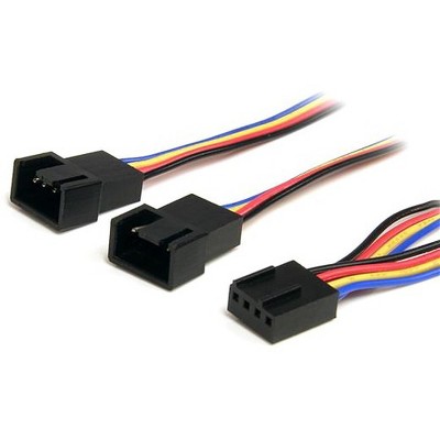 StarTech.com 12in 4 Pin PWM Fan Extension Power Y Cable - F/M - 1ft - Molex - Molex