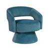 CAVINAS Modern Swivel Accent Chair Velvet Upholstery Reading Chair Comfy Chair Armchair Lounge Chair for Living Room, Bedroom - 2 of 4
