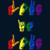 Adult Design By Humans Love Is Love Sign Language Pride By ToruSanogawa T-Shirt - 2 of 2