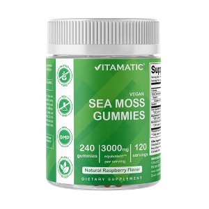 Irish Sea Moss Gummies - 3000 mg - 240 Vegan Gummies - 1 of 4