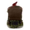7.75" Polyresin Red Bird Rocking Chair Solar Garden Gnome - Zingz & Thingz: Outdoor Statue Decor, No Battery Required - 4 of 4