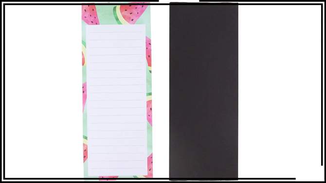 Juvale 6-Pack Magnetic Notepads for Refrigerator - Cute Grocery Shopping List for To-Do Memos, Scratch Pads (6 Fruit Designs), 2 of 12, play video
