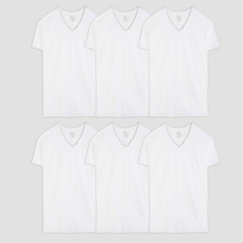 Australien pin kartoffel Fruit Of The Loom Men's V-neck T-shirt - White : Target
