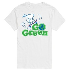 Men's - Peanuts - Go Green Short Sleeve Graphic T-Shirt - 1 of 4