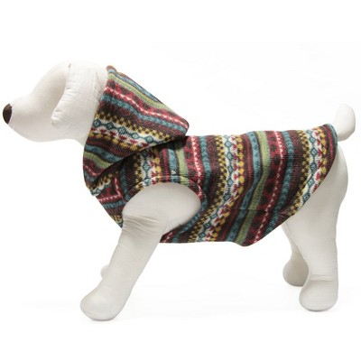 Gooby Design Pet Sweater Hoodie, XSmall, Green