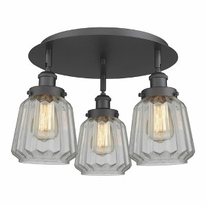Chatham - 3 Light Flush Mount In Art Deco Style-8 Inches Tall and 18.25 Inches Wide - 1 of 1