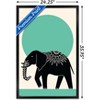 Trends International Ink Elephant Framed Wall Poster Prints - 3 of 4