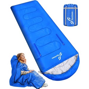 Sportneer Sleeping Bag - Wearable for Adults & Kids with Arm Zipper Holes in Cold & Warm Weather - 1 of 4