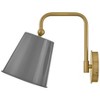 Lark Blake 1 - Light Sconce in  French Gray/Lacquered Brass - 2 of 4