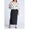 ELOQUII Women's Plus Size Satin Bubble Top - 4 of 4
