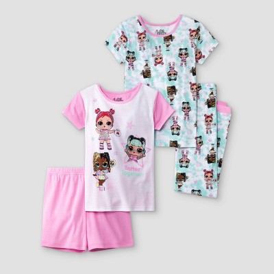 TDP Girls LOL Surprise Short Childrens Pyjamas Kids Pjs Age 4-10 Years