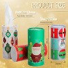 4/8/12 Pcs Christmas Car Tissue Holders with Facial Tissues, Round Travel Tubes for Car Cup Holders - 2 of 4