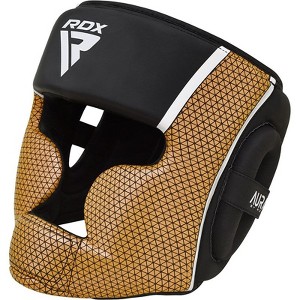 RDX Sports Head Guard Aura Plus T-17: Boxing, MMA, Sparring, Protective Gear, Impact Absorption, Adjustable Fit, Durable, Training Equipment - 1 of 4