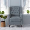 CENGHU Modern Fabric Recliner Chair for Adult, Single Reclining Armchair With Adjustable Back and Padded Cushion for Living Room, Bedroom - 4 of 4