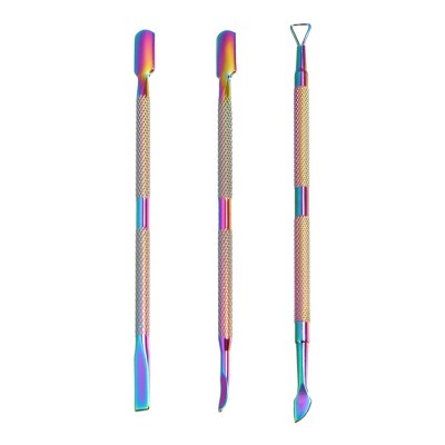 Unique Bargains Stainless Steel Double Head Cuticle Pusher Set ...