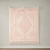 100% Cotton Botanical Tufted Throw Blanket, Bohemian Style Lightweight Breathable Blanket for All Seasons - 4 of 4