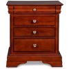 New Classic Furniture,Versailles Solid Wood Engineered Wood Nightstand in Cherry - 2 of 4