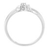 10K White Gold Diamond Promise Ring - 4 of 4
