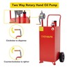 Protable Gas Caddy With Manual Transfer Pump,Fuel Storage Tank for Car,Lawnmower,ATV,Boat,Motorcycle(40 Gallon Red) - 3 of 4
