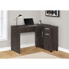 Vynxaria Contemporary Modern 46"L L-Shape Corner Computer Desk - Storage Drawers/Cubbies/Cabinet, Brown Laminate (Oak Wood-Look), Home Office/Laptop - 2 of 4