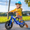 Costway Kids Balance Bike Lightweight Toddler Bicycle with Rotatable Handlebar Red/Blue - 2 of 4