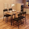 homfan Dining Table Set for 4, 5 Piece Dining Room Table Set with Cushion Seats for Small Space, Home Kitchen, Apartment - 4 of 4