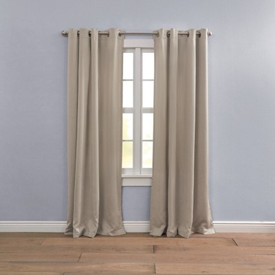 Taupe Room-Darkening Grommet Indoor Window Panel