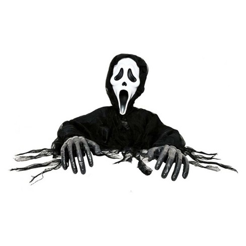 Ghost Figure Near The Entrance Door, Halloween Decoration, Ghost, Scary  Face PNG Transparent Image and Clipart for Free Download