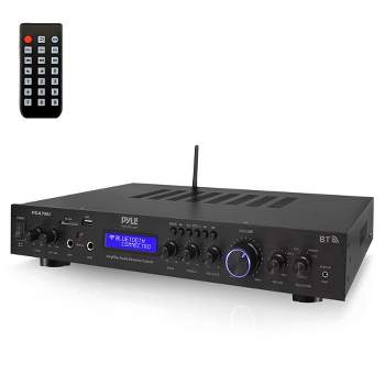 Pyle - 5 Channel Rack Mount Bluetooth Receiver, Home Theater Amp, Speaker Amplifier, Bluetooth Wireless Streaming