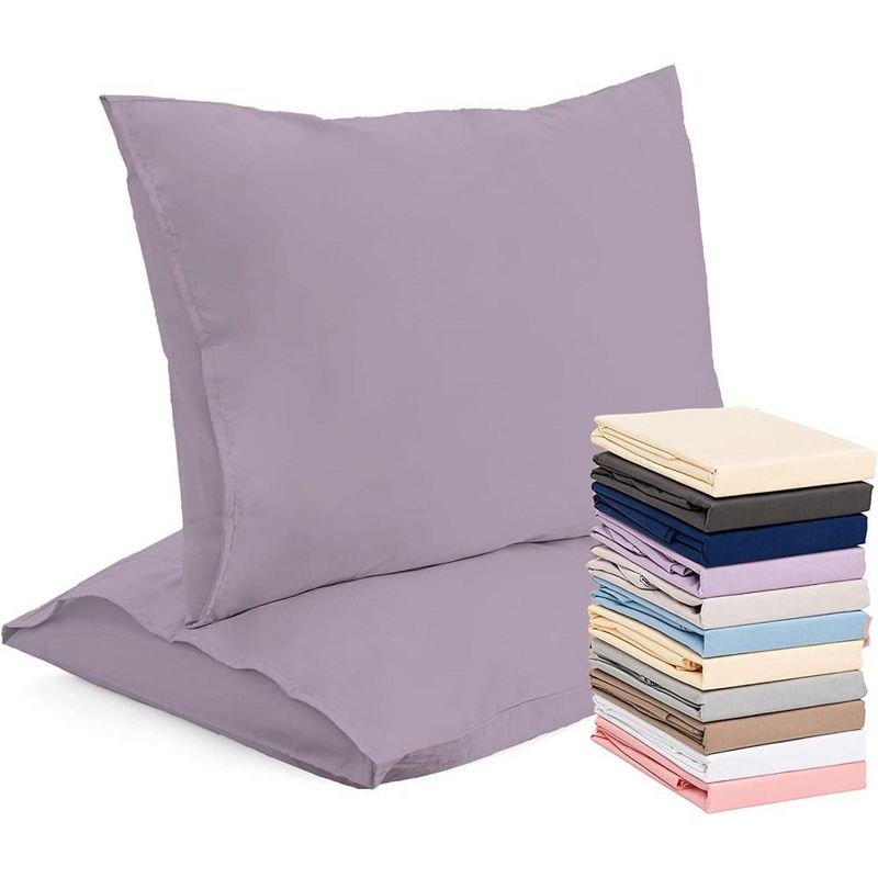 Superity Linen Standard Pillow Cases - 2 Pack - 100% Premium Cotton - Envelope Enclosure, 1 of 10