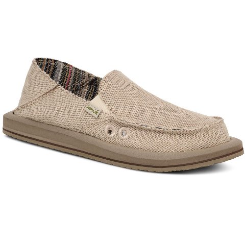 Женские туфли Sanuk Women's Donna Hemp 2 Tone Loafers - Natural, 7