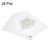 Unique Bargains Hollow Heart Shape Cut Design Favor Decor Table Name Place Cards 25 Pcs - 3 of 4